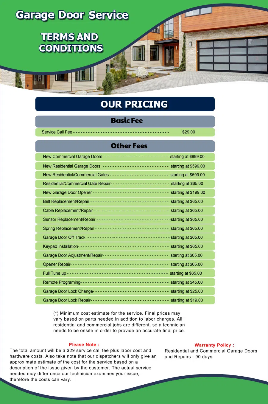 Neighborhood Garage Door Denver, CO 303-502-2909